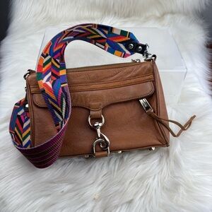 REBECCA MINKOFF MINI MAC LEATHER CROSSBODY BAG